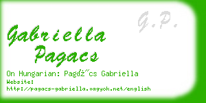 gabriella pagacs business card